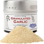 Granulated Garlic | All Natural, Non GMO | Made in USA | Sustainably Sourced, Not Irradiated | Hand Packed in Small Batches | Unique Magnetic Tin |