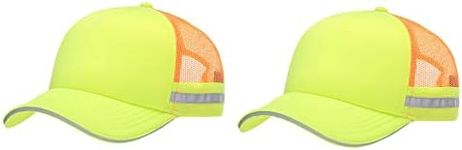 Marky G Apparel Safety Trucker Cap (2 Pack), Neon Yellow/Ne Orange, One Size