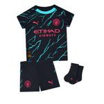 Manchester City Kids Third Baby Kit 2023/24 Season - Dark Navy - Size: 12-18 Months