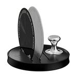 MHW-3BOMBER 51mm Puck Screen Matching Set, Espresso Metal Coffee Filter Reusable Espresso Filters, 0.2mm and 0.8mm Thickness with Espresso Puck Screen Stand and Auxiliary Magnetic Suction,FG7050-OS