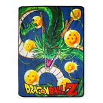 Dragon Ball Z Shenron Fleece Throw Blanket | Features 7 All Dragon Balls & Shenron | Large Dragon Ball Z Blanket | 60 x 45 Inches