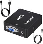 Sutvor VGA to HDMI Adapter with Audio, VGA to HDMI Converter, for VGA Computer/Laptop to HDMI Monitor/TV(Not Bidirectional)