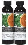 Hosley's Set of 2, 5 oz Citrus Cilantro Fragrance Warming Oils. Ideal Gift for Weddings, spa, Reiki, Meditation, Bathroom Settings. P1