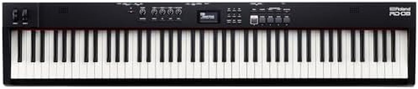 Roland RD-08 Stage Piano | Authentic RD Sound & Playability | Streamlined Design | 88-Note Weighted-Action PHA-4 Keyboard | Expandable Features | 3000+ Onboard Sounds | Ideal for Professional Gigging