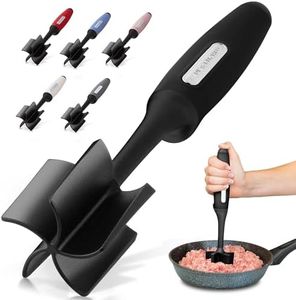 Zulay Ground Beef Chopper Tool Hamburger Smasher Tool - Meat Chopper For Ground Beef - Ground Meat Smasher - Ground Meat Chopper - Ground Beef Masher - Food Grade Nylon Heat Resistant To 410 Degrees