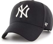 '47 Forty Seven Brand MVP New York Yankees Curved Visor Snapback Cap Black MLB Limited Edition