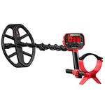 Minelab Vanquish 540 Multi-Frequency Pinpointing Metal Detector for Adults with Iron Bias & V12 12"x9" Double-D Waterproof Coil (4 Detect Modes, Wired Headphones & Rain Cover Included)