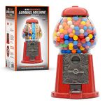 CKB LTD Large Gumball Machine Retro Sweet Dispenser Storage Piggy Bank Money Box Coin Operated Saver H28cm Red (Large Size 28 x 15.3 x 16.5cm)