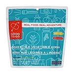 GOOD TO-GO Indian Style Vegetable Korma | Dehydrated Backpacking and Camping Food | Lightweight | Easy to Prepare 190g 2 Portions