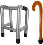 Inflatable Zimmer Frame & Walking Stick Pack