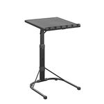 COSCO Multi-Functional Personal Activity Table, Adjustable Height, Portable Workspace, for Snacking & Homework, Compact Fold, Space Saving, Black