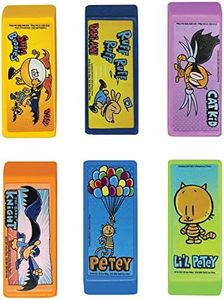 Raymond Geddes Dog Man Beveled Erasers for Kids (Pack of 24)