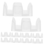 10pcs Sliding Shower Door Bottom Guide Plastic Bumpers Bathroom Shower Blocks