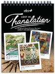 ColorIt Lost in Translation Spiral Bound Adult Coloring Book, 50 Single-Sided Designs of Unique Travel Destinations & Attractions, Thick Paper, Perforated Paper, Lay Flat Hardback Cover, & Ink Blotter