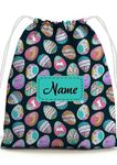 Baby of Mine Kids Drawstring Backpack For Swimming Gym Yoga Tuition Waterproof Bags For 3-10 Year Girls Boys Colourful Pebbles Printed - Multicolor