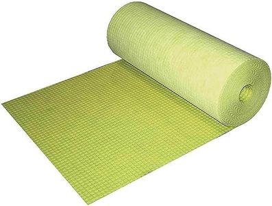 Profilitec Floortec Uncoupling Membrane 150 Sq Ft (No Curling) Translucent Mat 1/8'' Anti-Fracture Crack Isolation Waterproof Underlayment for Bathroom Floor Tiles Ceramic Concrete Subfloor Stone