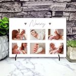 Personalised Photo Frame: Heartfelt Mothers Day Gift, Perfect for Mum, Nanny, or Nan - Baby Photo Collage Print, Gift Present For Christmas or Birthday (NANNY, Mdf Wood A5 21cm x 15cm)