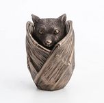 Veronese Design 3 1/2" Baby Bat Secret Trinket Stash Box Resin Sculpture Bronze Finish