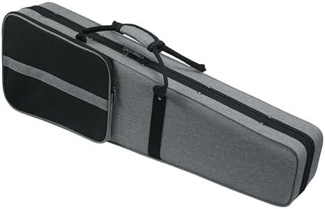 DIGERVY 4/4 Full Size Violin Case, Triangular Lightweight Portable Travel Carrying Bag with Shoulder Straps, Plush Lining, Reinforced Frame, Nylon Waterproof, Ideal for Students & Players, Grey