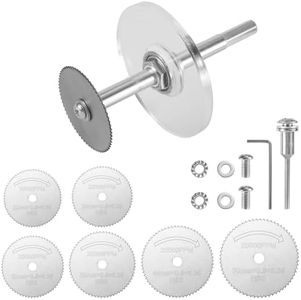 Attrezzo Tagliatubi Interni in PVC Kit, Tagliatubi Interno per Tubi in PVC con 6 Lame per Sega Codolo Esagonale e Guida per Misuratore di Profondità Regolabile Set di Attrezzi Idraulici