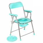 Dmaax Derma Folding Commode Over Toilet, Bedside Commode Chair, Sturdy, Comfortable & Easy to clean Plastic Seat, Suitable for Old People, Pregnant Women and Disabled Individuals