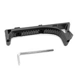 TRIROCK Black Tactical Aluminum Link Curved Angled Hand Stop fits M-LOK handguard rail system