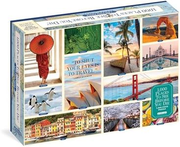 1,000 Places to See Before You Die: For Adults Travel Gift Jigsaw Puzzle 1,000-pieces
