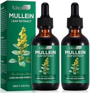2 Pack Mullein Drops for Lungs, Mullein Leaf Extract with Chlorophyll, Mullein Leaf Extract Supplement, Mullein Leaf Extract for Lung Cleanse and Respiratory Support