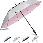 ZOMAKE 52/56/62/68 Inch Golf Umbrella - Large Double Canopy Golf Umbrellas, UV Protection Automatic Open Windproof Umbrella for Gentlemen Women