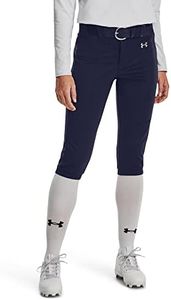 Under Armour Womens Utility Softball Pants 22, (410) Midnight Navy / / Baseball Gray, X-Large