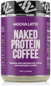 NAKED Protein Coffee - Premium Instant Coffee - Protein Shake, Iced Coffee, Protein Drinks, Delicious Keto Friendly and Gluten Free