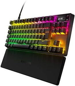 SteelSeries Apex Pro TKL HyperMagnetic Gaming-Tastatur – Die schnellste Tastatur – Anpassbares Ansprechverhalten – OLED-Bildschirm – PBT-Keycaps – USB-C – 2023 Edition – Deutsches Tastatur QWERTZ