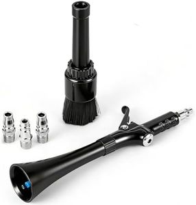 Tornado Mini Air Cleaning Gun for Car Detailing-High Pressure Air Blaster with 2-in-1 Dual-Head Nozzle-Compact Metal Detailing Tool for Interior Dust & Debris Removal-Fits Standard Air Compressor