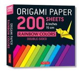 Origami Paper 200 sheets Rainbow Colors 6 (15 cm): Tuttle Origami Paper: Double Sided Origami Sheets Printed with 12 Different Color Combinations (Instructions for 6 Projects Included)