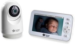 Tommee Tippee Dreamview Audio and HD Video Baby Monitor with Night Vision Camera and Soothing Sounds, USB Rechargeable, Portable 5 Inch Display Parent Unit with 250m Range.