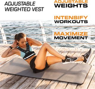 Aduro Sport Adjustable Weighted Vest – Fitness Training, Unisex