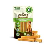 EcoKind Premium Gold Yak Cheese Himalayan Dog Chews, Dog Treats for Medium Dogs, All Natural, High Protein, for Aggressive Chewers, Medium - 6 Chews