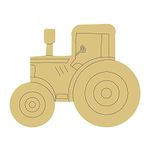 Tractor Design by Lines Cutout Unfinished Wood Country Farm Everyday Door Hanger MDF Shaped Canvas Style 1 Art 4 (18")