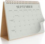 Aesthetic Desk Calendar 2025 - Runs from August 2024 until June 2026 - Beautiful Small 2024-2025 Flip Desktop Calendar for Easy Organizing