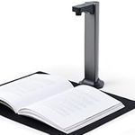 Kitnery Document Scanner Camera: 13MP Book Scanner Auto Flatten A3 Capture Size Asymmetric Lighting Tech Portable USB Document Camera for Laptop/Desktop Scanner OCR TTS Run On Windows & MacOS