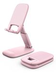 Lamicall Pink Phone Stand for Desk - Rose Gold Cell Phone Holder Desktop Pink Desk Accessories Compatible with iPhone 15 16 Pro Max Plus, 14 Pro Max 13 Pro Max 12 11 XR X 8 7 Plus SE, 4-8'' Smartphone