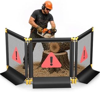 122"x45" Heavy Duty Stump Grinding Barrier, 3-Panel Foldable Safety Barrier