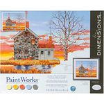 Dimensions 73-91743 Home at Sunset Paint by Numbers Kit, 20'' x 16'