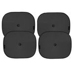 Sulfar Car Sun Shade for Side Windows (Black) Pack of 2