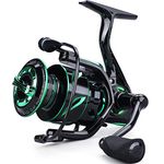 Sougayilang Fishing reels Light Weight Saltwater Spinning Reel - 39.5 LB Carbon Fiber Drag,12+1 BB Ultra Smooth All Aluminum Inshore Reel for Saltwater or Freshwater-1000