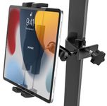 YOOZ Golf Cart Tablet Holder, Square Tube Tablet Phone Mount for Yamaha/Club Car/EZGO [Stable & Durable] Golf Tablet Metal Clamp for iPad Pro Air Mini, Galaxy Tabs, Fire, iPhone, 4-12.9"