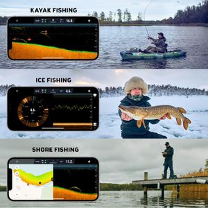Deeper Pro+ Smart Sonar WiFi Fish Finder with GPS – Castable, Portable