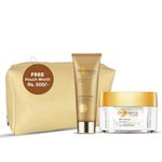 Bio-Essence 24K Perfect Glow Skincare Combo Delays 1st Signs of Aging|Day Cream with SPF25 PA+++ (40g) & Radiance Cleanser(100g)|Protects against sun damage, non greasy moisturizer,hydrating facewash