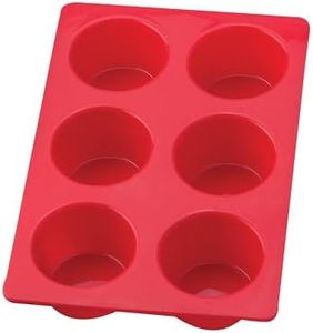 Mrs. Anderson's Baking Silicone 6-Cup Jumbo Muffin Pan, Non-Stick European-Grade Silicone