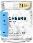 Cheers Relief | Next Morning Aid with Ginger + White Willow Bark | Feel Better After Drinking | 12 Doses | Ginger, White Willow Bark, L-Theanine, Caffeine